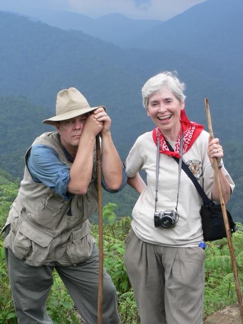 Mountain gorilla trekkers